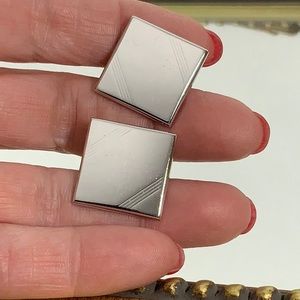 SWANK Cuff Links - Silver Tone